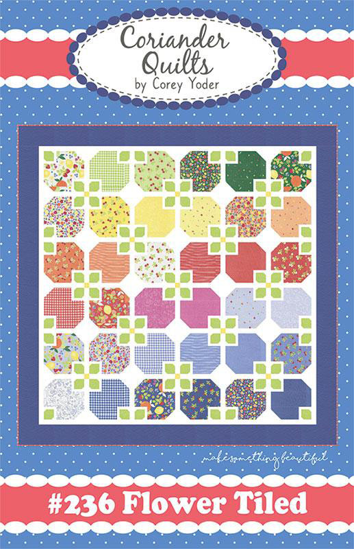 Flower Tiled Pattern By Coriander Quilts For Moda - Minimum Of 3