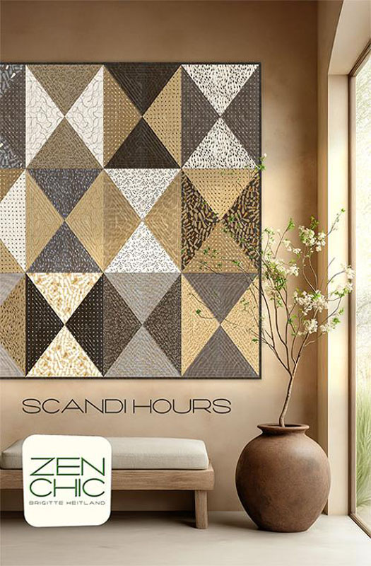 Scandi Hours Pattern By Zen Chic For Moda - Minimum Of 3