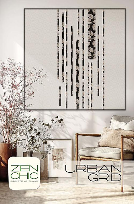 Urban Grid Pattern By Zen Chic For Moda - Minimum Of 3