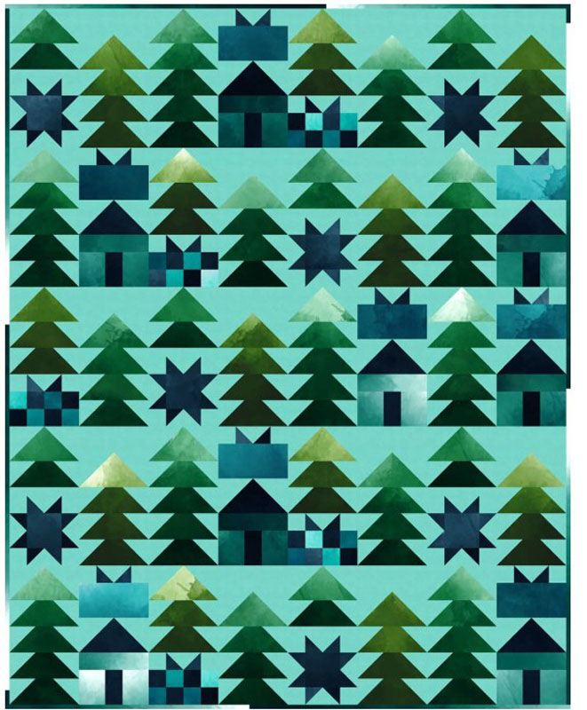 Ombre Winter Cabin Pattern By V And Co. For Moda - Minimum Of 3