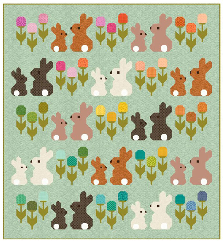 Cottontails Pattern By Elizabeth Hartman For Moda