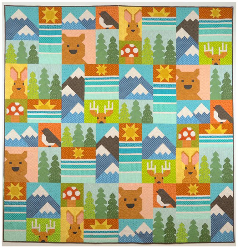 Outdoors Pattern By Elizabeth Hartman For Moda