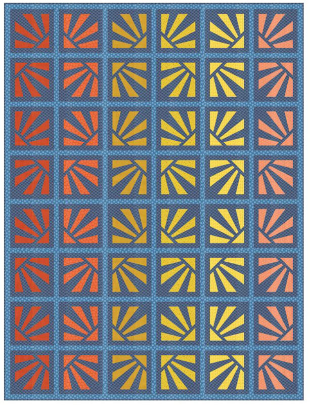 Solar Rhythm Pattern By Everyday Stitches For Moda - Minimum Of 3