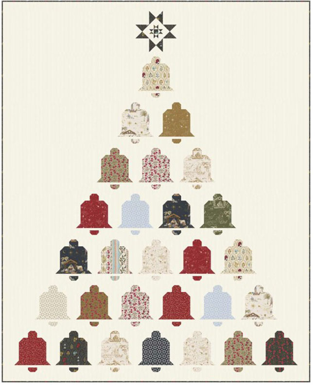 Bell Tower Pattern By Wendy Sheppard For Moda - Minimum Of 3