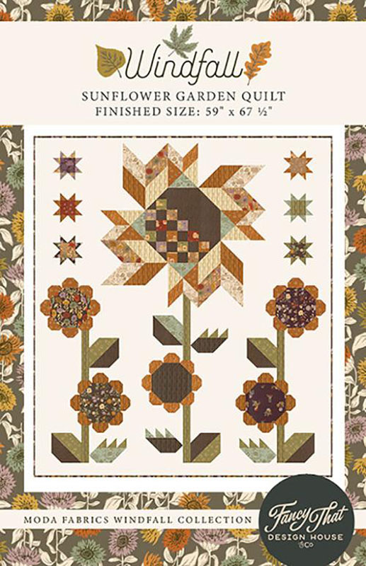 Sunflower Garden Pattern By Fancy That Design House For Moda  - Minimum Of 3