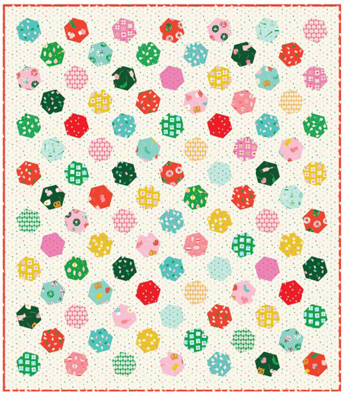 Dancing Hexies Pattern By Sew Mariana For Moda  - Minimum Of