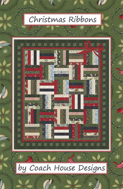 Christmas Ribbons Pattern By Coach House For Moda - Minimum Of 3