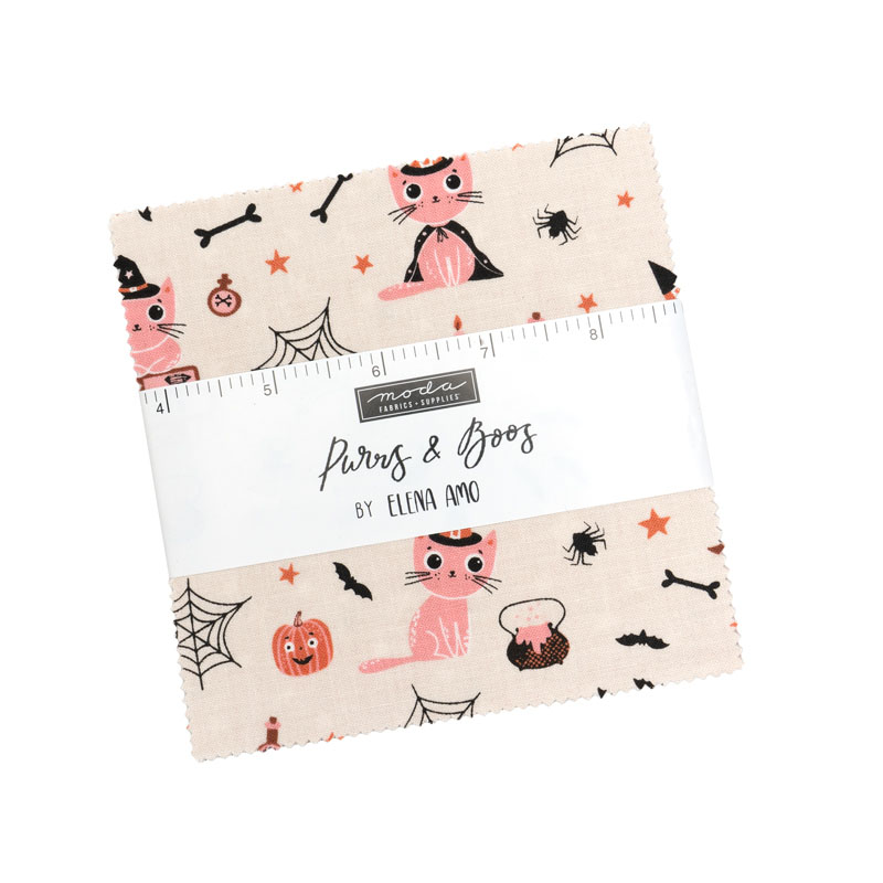 Purrs And Boos N Charm Packs By Moda - Packs Of 12