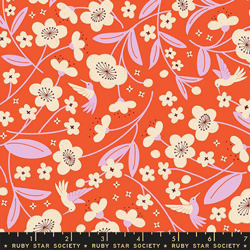 Persimmon By Rashida Coleman-Hale Of Ruby Star Society For Moda - Warm Red