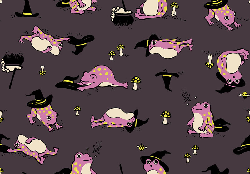Freaky Familiars By Ruby Star Society For Moda - Eggplant
