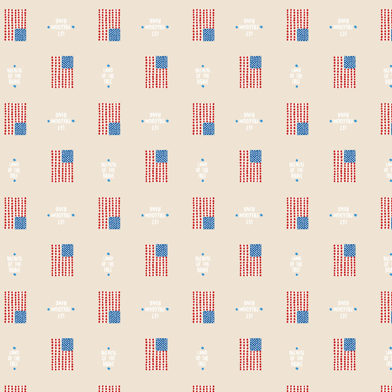 Home Of The Brave By Zirkus Designs For Rjr Fabrics - Field Of Honor - Cream