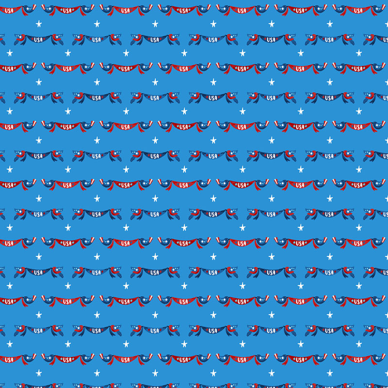 Home Of The Brave By Zirkus Designs For Rjr Fabrics - Banner Days - Royal Blue