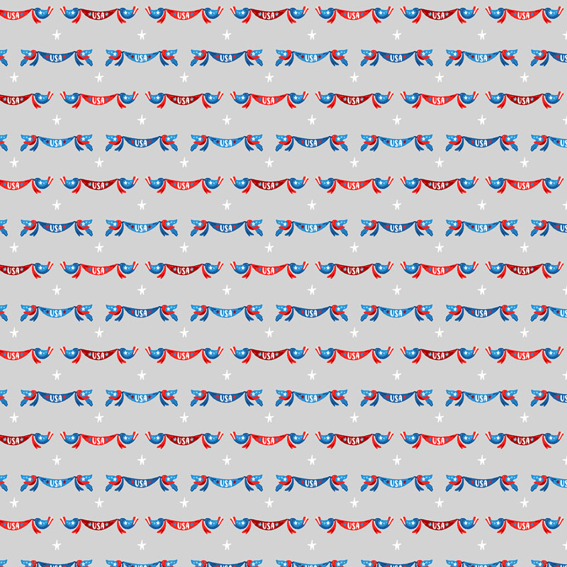 Home Of The Brave By Zirkus Designs For Rjr Fabrics - Banner Days - Silver