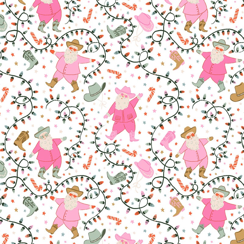 Yee Haw Holidays By Cotton + Steel For Rjr Fabrics - Twinkle Tangle
