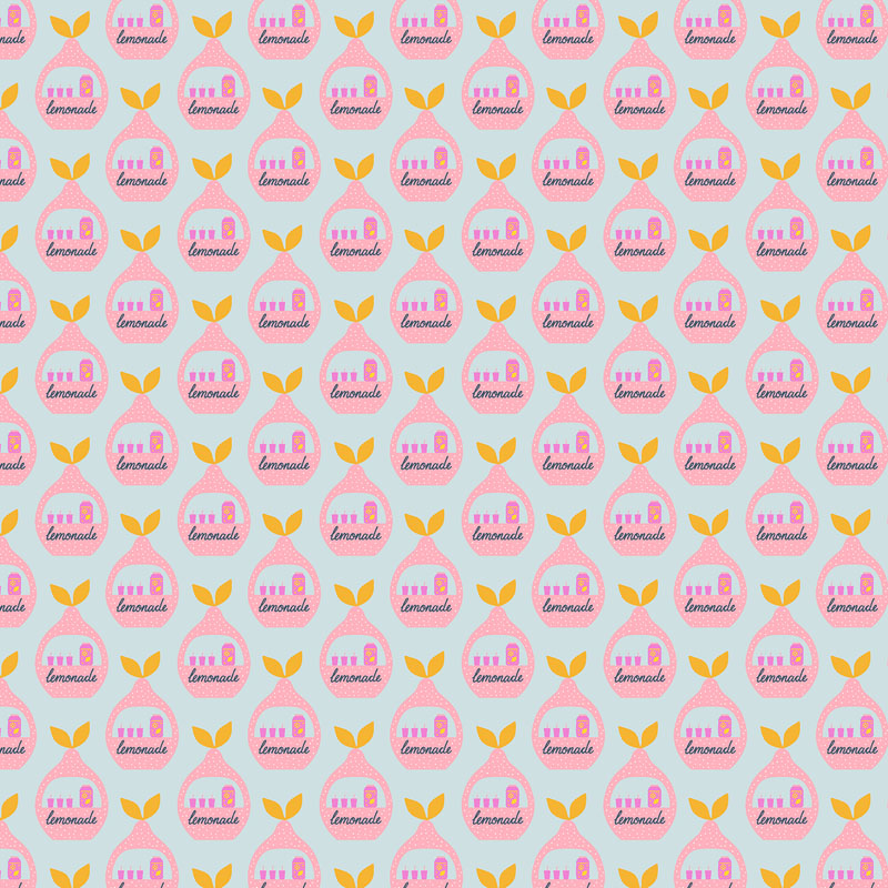 Hello Sunshine By Cotton + Steel For Rjr Fabrics - Lemonade Lane Loop - Pink Lemonade