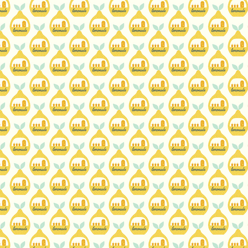 Hello Sunshine By Cotton + Steel For Rjr Fabrics - Lemonade Lane Loop - Lemon Yellow