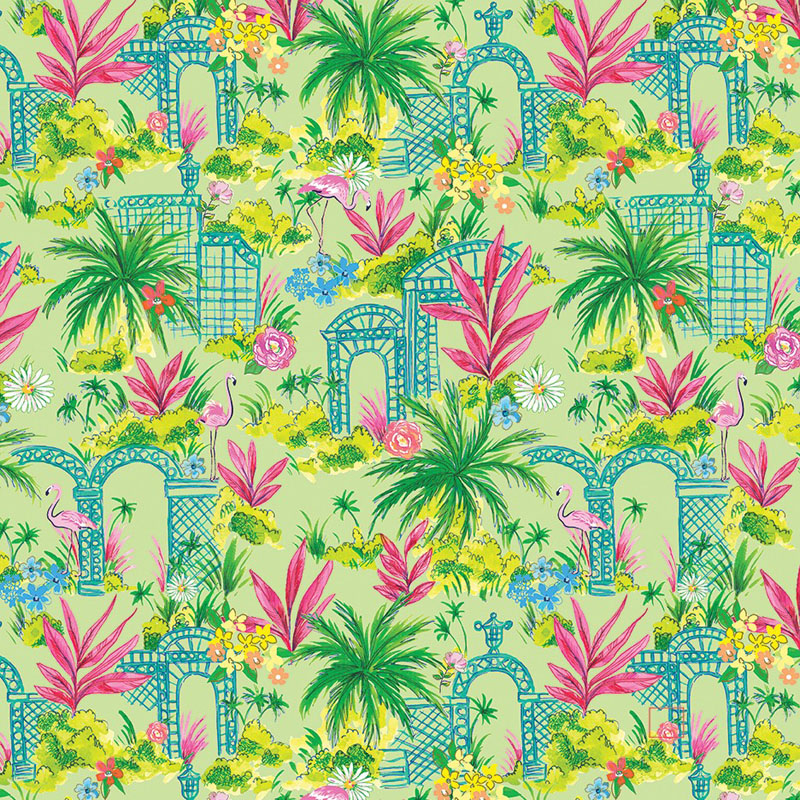 Tropical Splash By Kanvas Studio For Benartex - Green