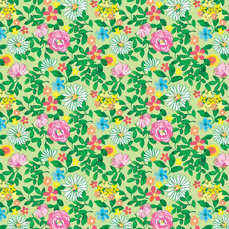 Tropical Splash By Kanvas Studio For Benartex - Green