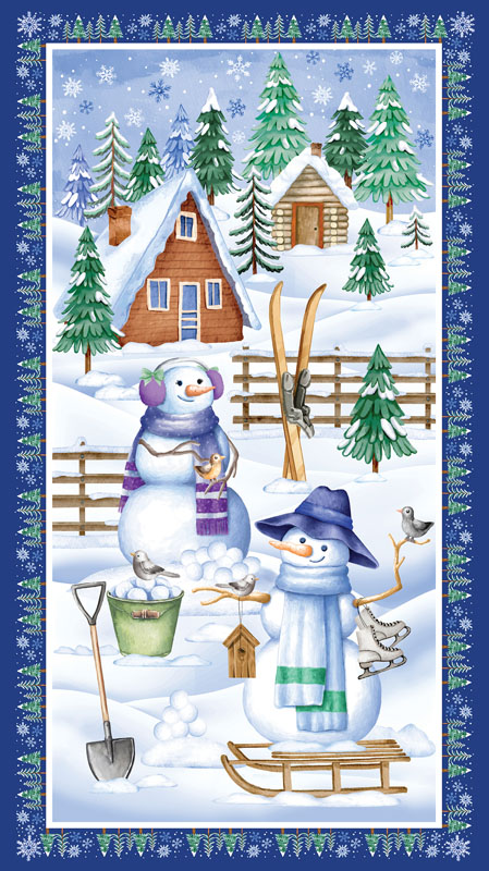 Snowflake Wishes By Kanvas Studiofor Benartex - Digitally Printed - Panel - Multi