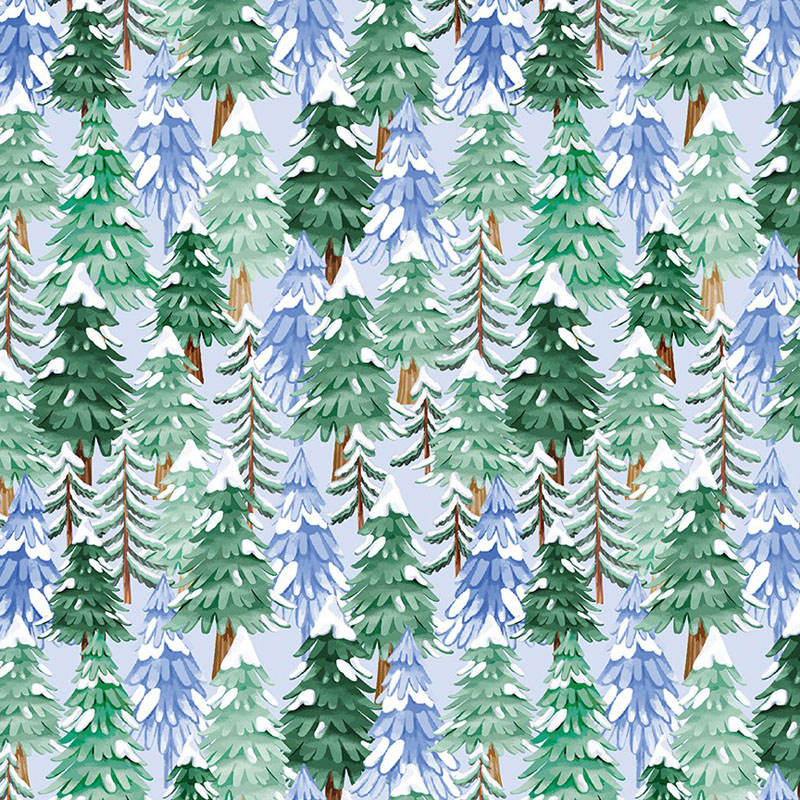 Snowflake Wishes By Kanvas Studio For Benartex - Digitally Printed - Light Blue