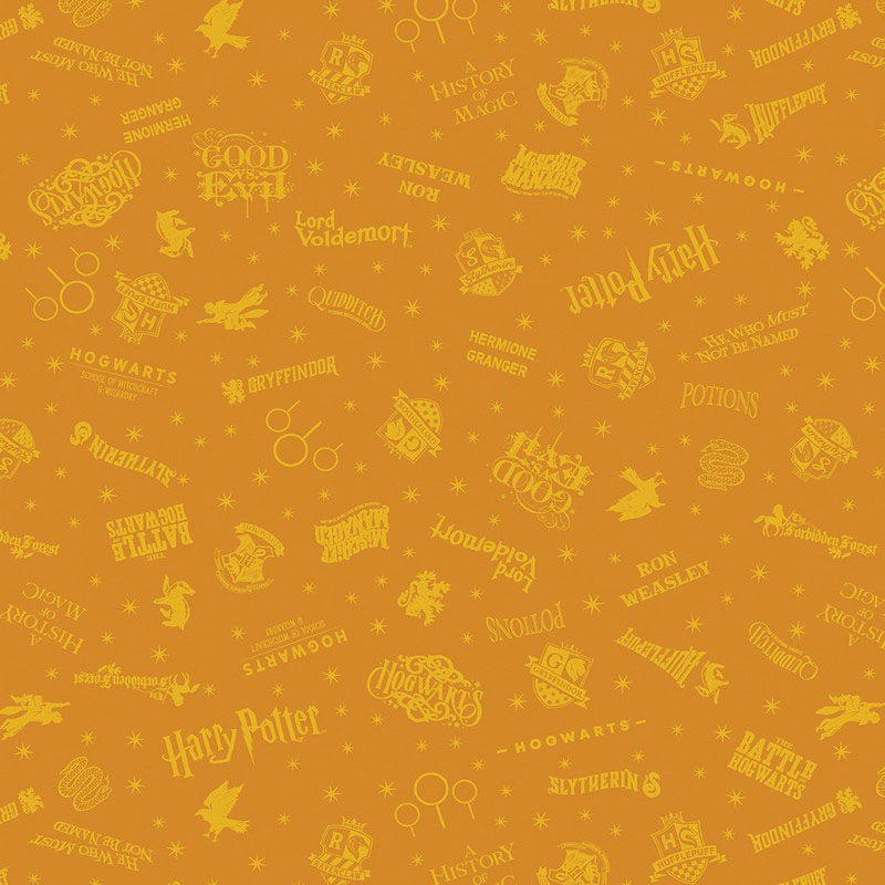 Harry Potter 2nd Edition By Warner Brothers For Benartex - Gold