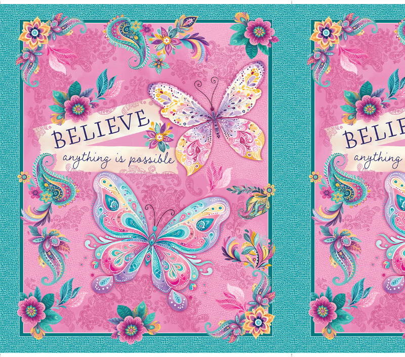 Faith And Grace By Kanvas Studio For Benartex - Digitally Printed - Panel - Multi