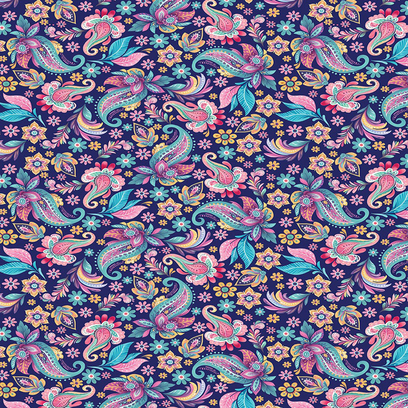 Faith And Grace By Kanvas Studio For Benartex - Digitally Printed - Navy