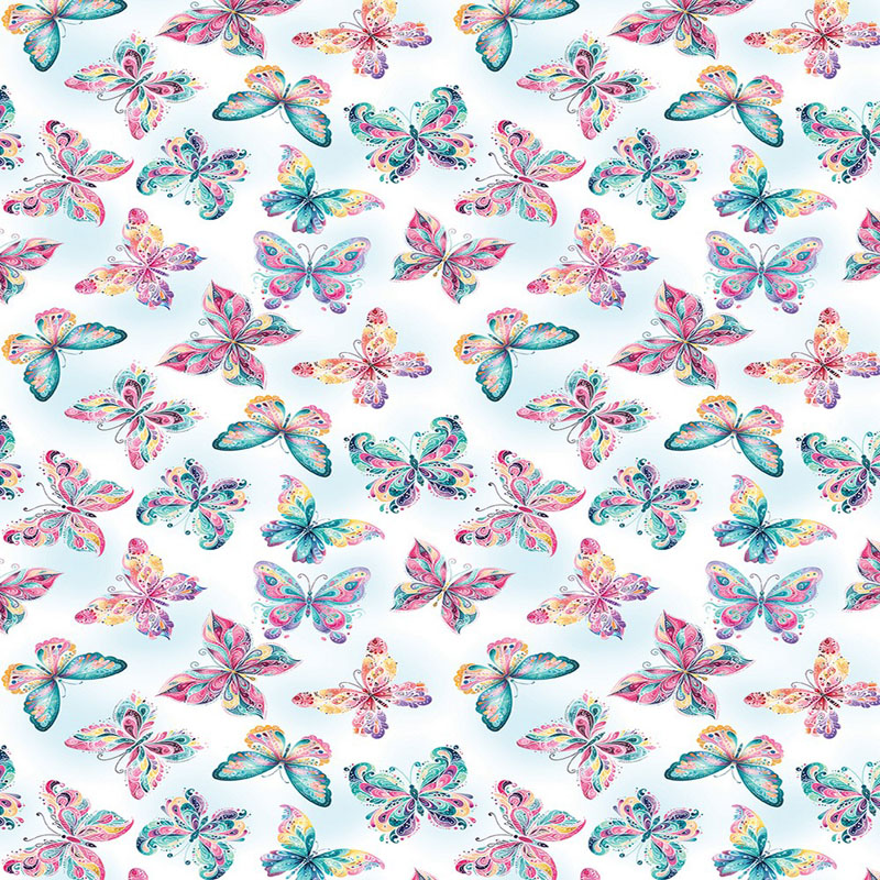 Faith And Grace By Kanvas Studio For Benartex - Digitally Printed - Sky