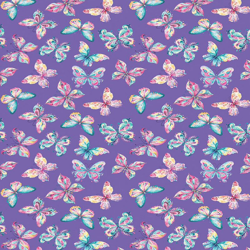 Faith And Grace By Kanvas Studio For Benartex - Digitally Printed - Periwinkle