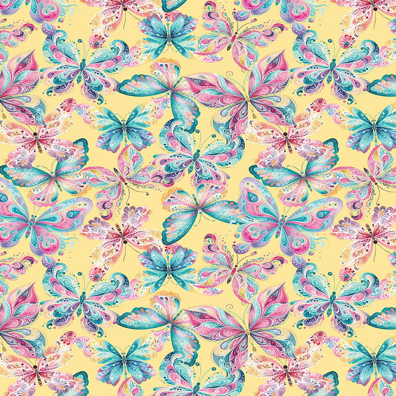 Faith And Grace By Kanvas Studio For Benartex - Digitally Printed - Yellow