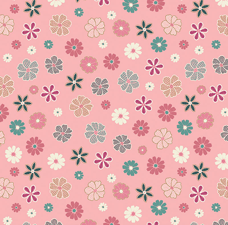 Majestic Garden By Kanvas Studio For Benartex - Metallic - Pink