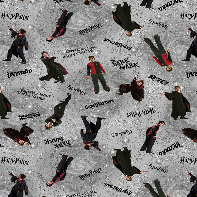 Harry Potter 2nd Edition By Warner Brothers For Benartex - Gray