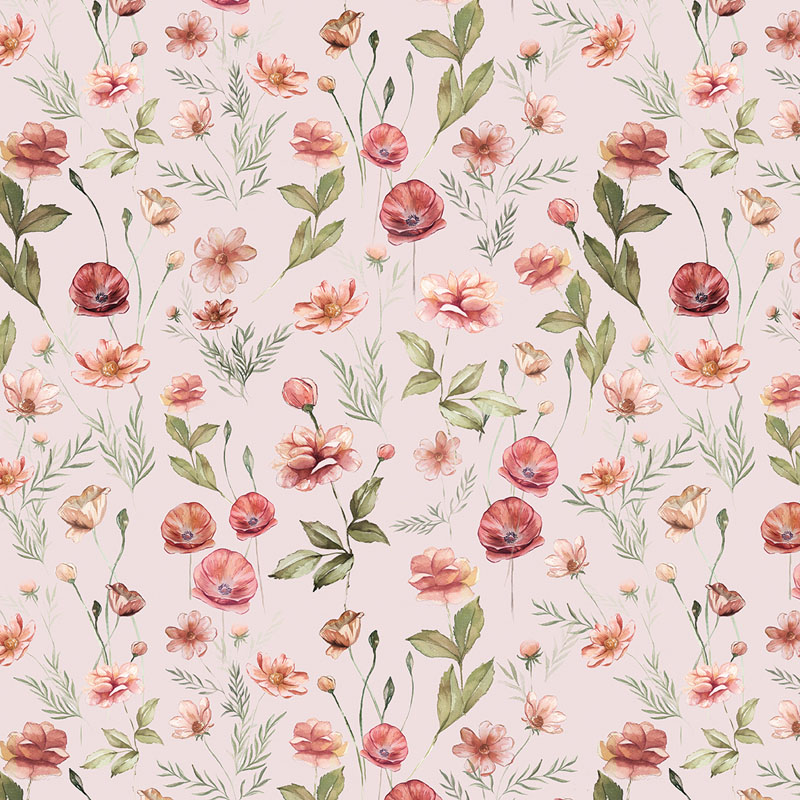 Garden Of Affection By Kristen Brockmon Designs For Benartex - Digitally Printed - Pale Rose