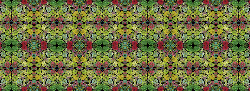Incandescent By Paula Nadelstern For Benartex - Digitally Printed - Green/Multi
