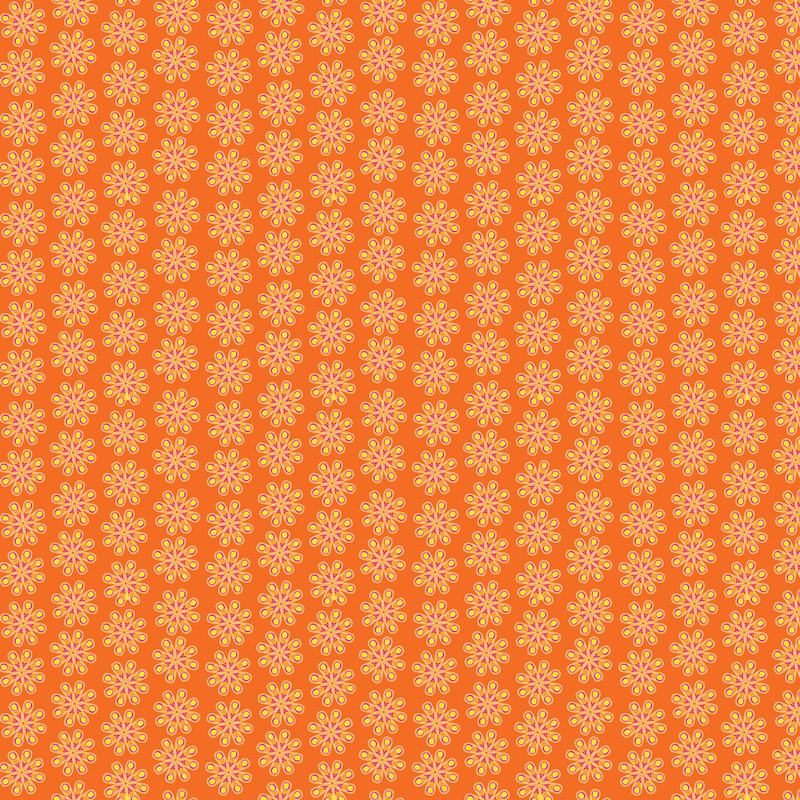 Kaleidoscope By Colourwerx For Benartex - Digitally Printed - Orange
