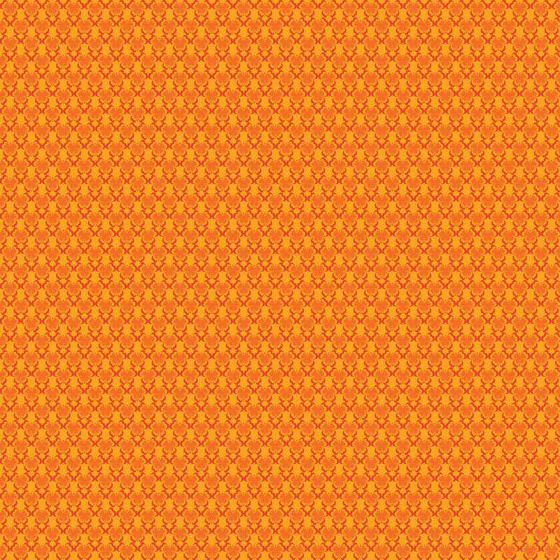 Kaleidoscope By Colourwerx For Benartex - Digitally Printed - Orange
