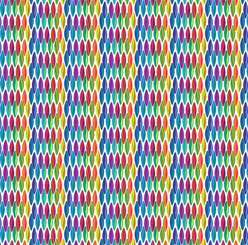 Kaleidoscope By Colourwerx For Benartex - Digitally Printed - White/Multi