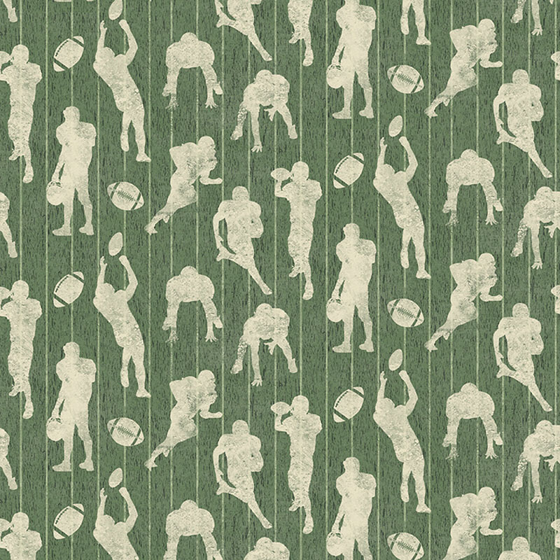 Touchdown By Skyline Studio For Benartex - Digitally Printed - Green