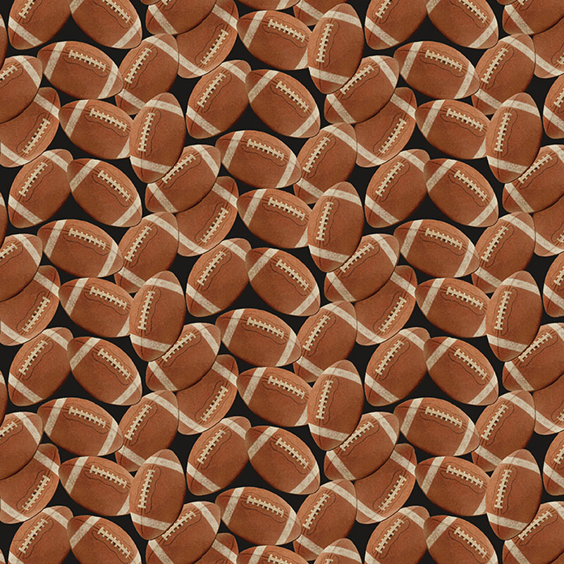 Touchdown By Skyline Studio For Benartex - Digitally Printed - Leather/Black