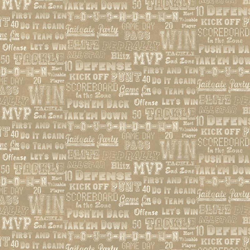 Touchdown By Skyline Studio For Benartex - Digitally Printed - Medium Tan