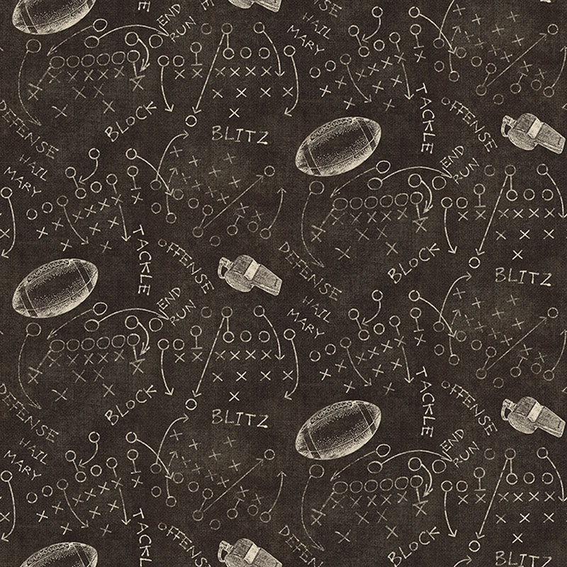 Touchdown By Skyline Studio For Benartex - Digitally Printed - Charcoal