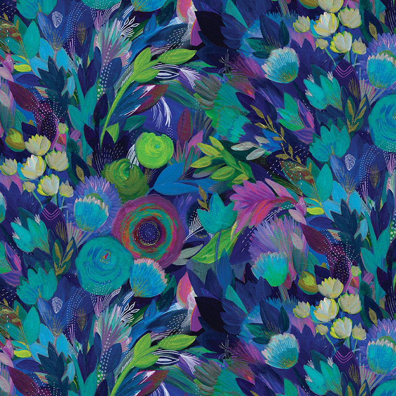 Rise Up By Danielle Duer For Benartex - Blue/Multi