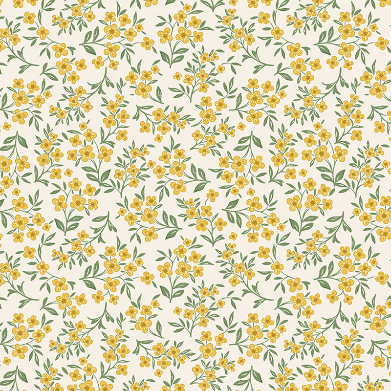All About Seasons Spring By Jackie Robinson For Benartex - Yellow