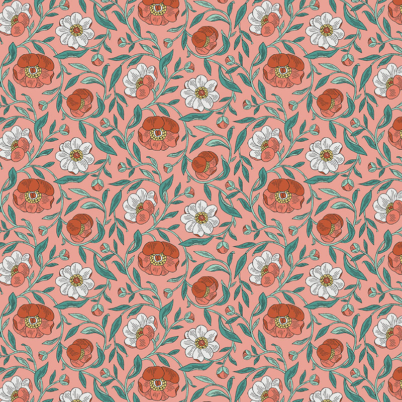 Blooming Color Harmony By Contempo Studio For Benartex - Peach