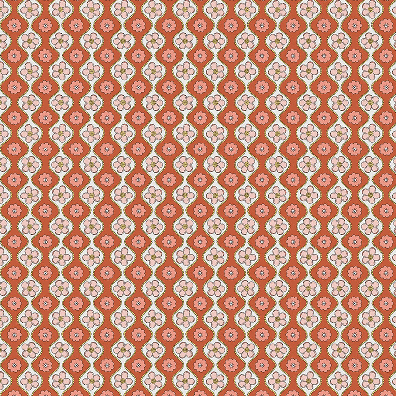 Blooming Color Harmony By Contempo Studio For Benartex - Dark Coral