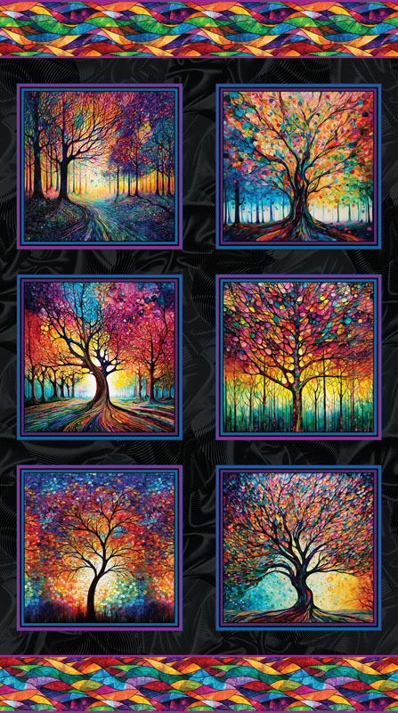 Illuminations By Peggy Collins For Benartex - Panel - Digitally Printed - Multi