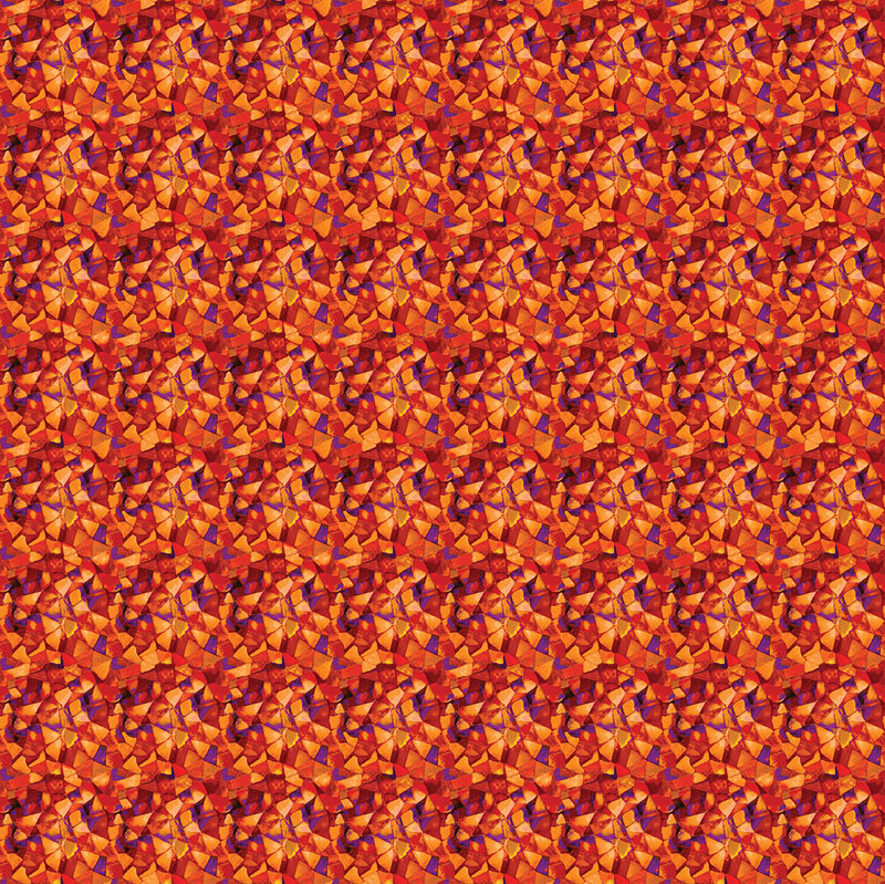 Illuminations By Peggy Collins For Benartex - Digitally Printed - Orange