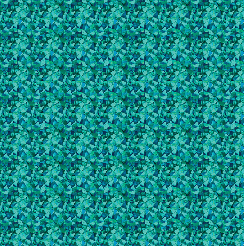 Illuminations By Peggy Collins For Benartex - Digitally Printed - Teal