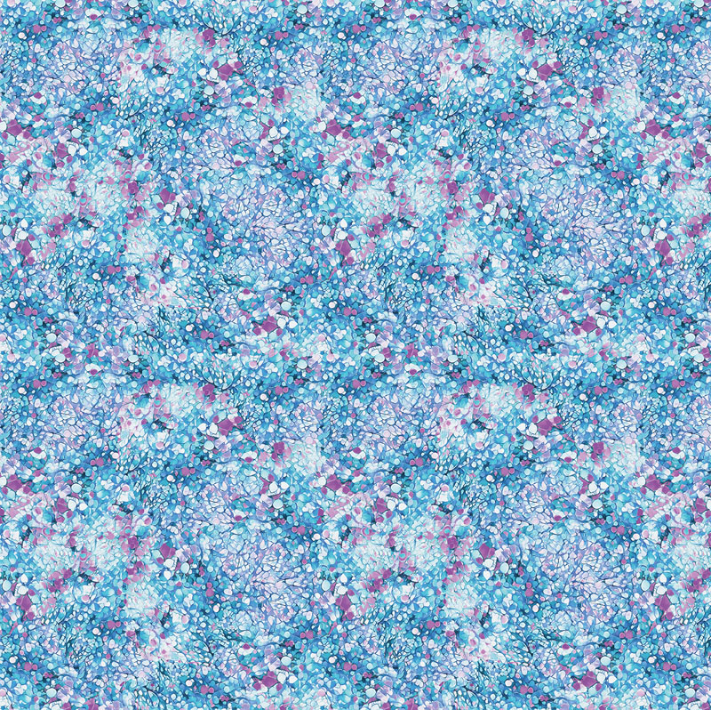 Illuminations By Peggy Collins For Benartex - Digitally Printed - Light Blue/Multi