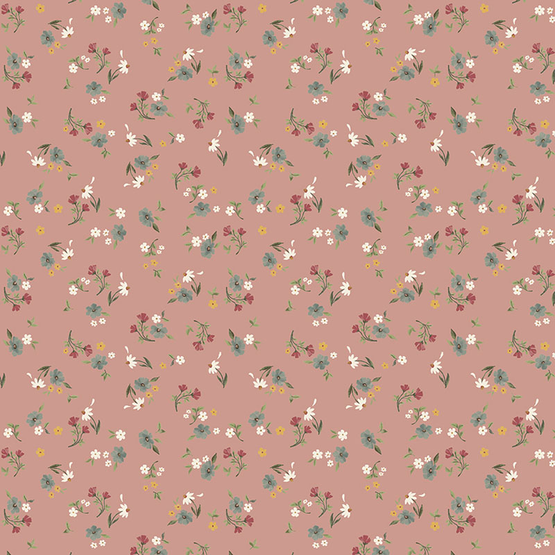Heirloom Garden By Fox And Fable For Benartex - Digitally Printed - Rose